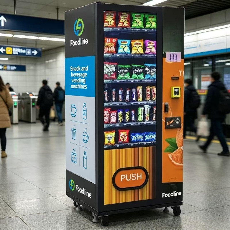 Food Snacks Drinks - FLカスタマイズ冷蔵健康食品スナックドリンクコンボ自動販売機