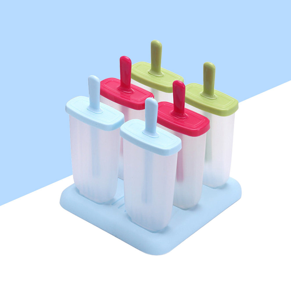 Healthy Snacks Food - 6個取りプレミアムアイスキャンディー型 食品グレードプラスチック製 子供用 夏 DIY ヘルシースナック