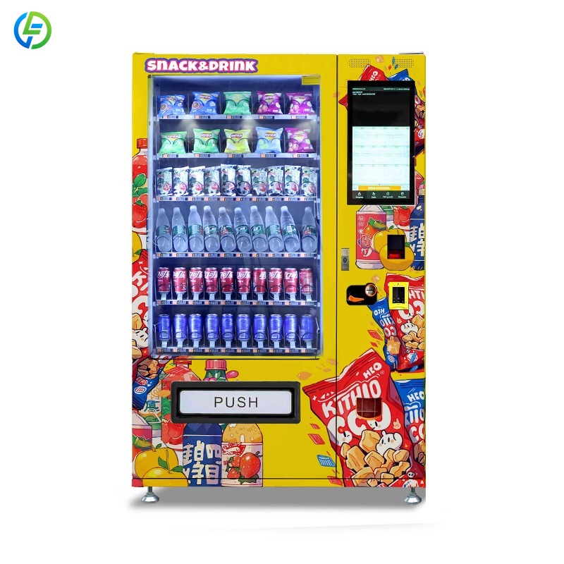Food Snacks Drinks - カスタマイズ可能な24時間営業の食品・飲料・スナック自動販売機、コイン・紙幣・カード対応、CE認証取得済み、オフィス・学校・ホテル向け