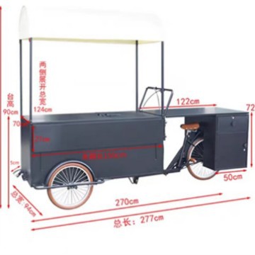 Snacks Food Stall - カスタマイズ可能な移動式軽食カート、商業用屋台車、夜市用鉄製フードカート、スーパーマーケット用フードカート