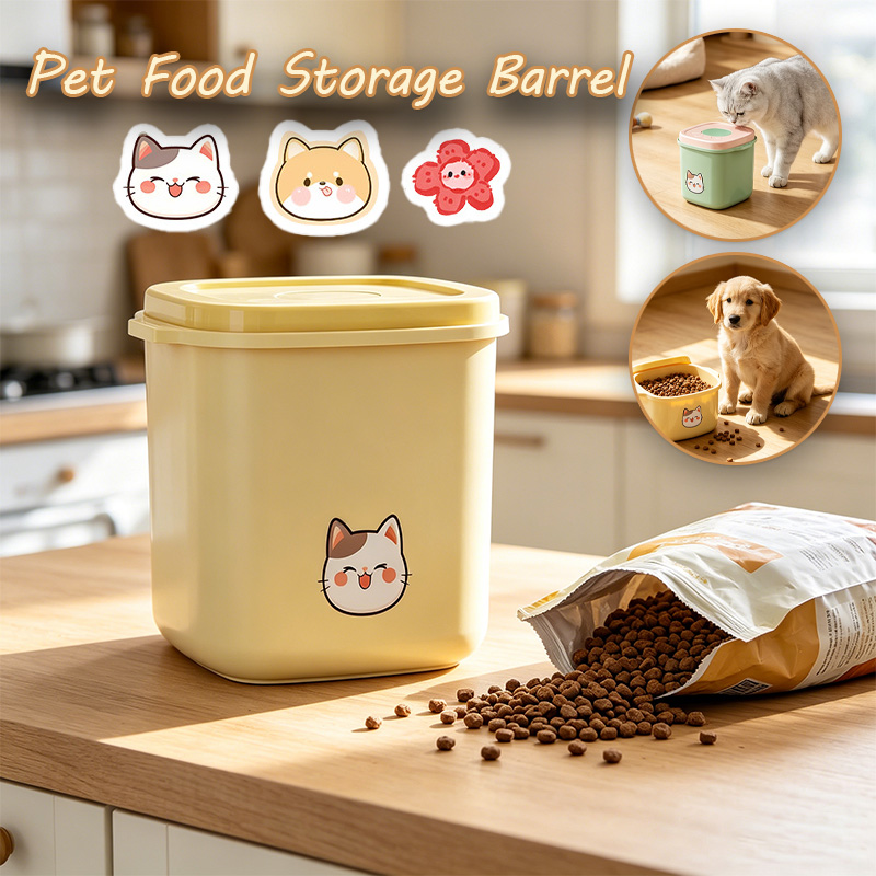 1PC 真空気密ペットフードキャニスター防塵防カビ保存容器ペ - Dry Food Snacks のレビューと価格