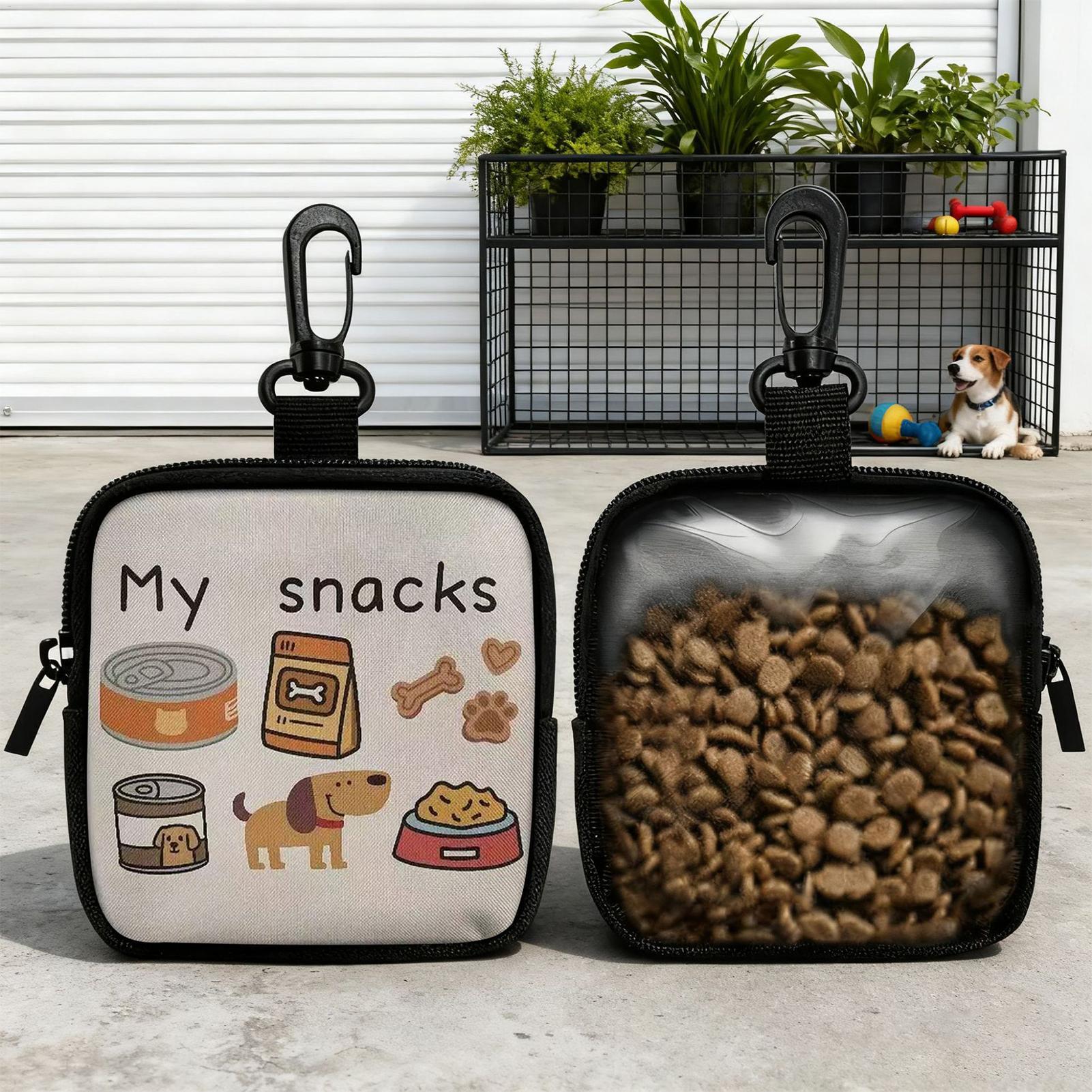 犬のおやつポーチ ポータブルフードストレージディスペンサー  - Food Snacks For Hiking のレビューと価格