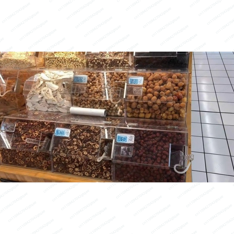スーパーマーケットのバルクフードボックス、ドライシェルフスナ - Dry Food Snacks のレビューと価格