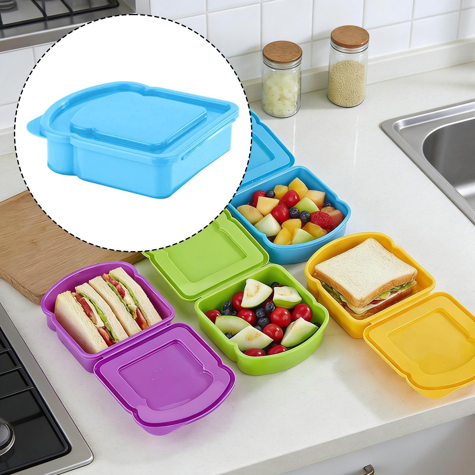 弁当箱 再利用可能なサンドイッチ収納ボックス 食品グレードの - Food Snacks For Hiking のレビューと価格